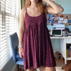 Maroon Natural life mini dress